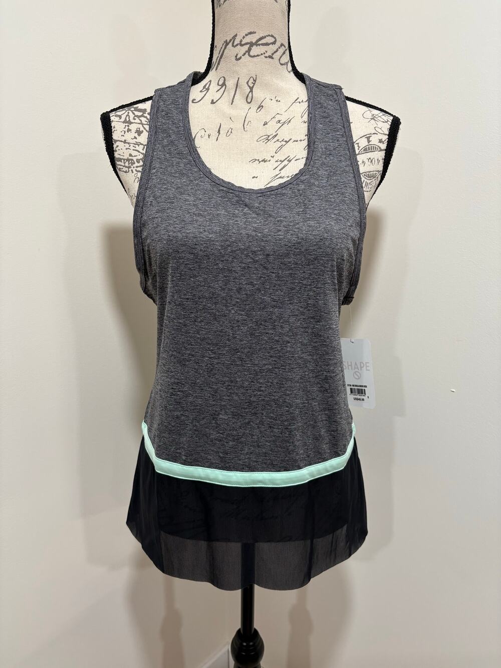 NWT Shape Activewear Dry Fuze Athletic Tank Top Size Small